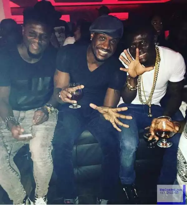 Photo Of Peter Okoye And Obafemi Martins Hanging Out On Christmas Day